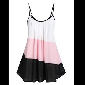Color Block Cami Tank Top